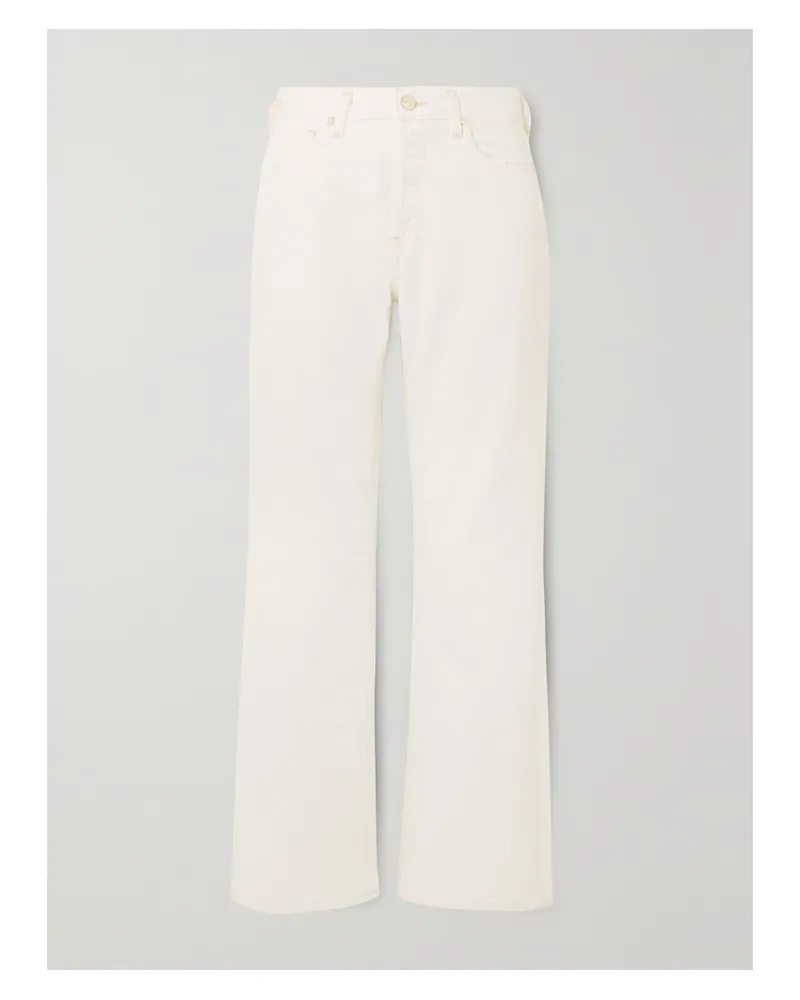 Goldsign  Net Sustain Nineties Hoch Sitzende Bootcut-jeans - Weiß Weiß