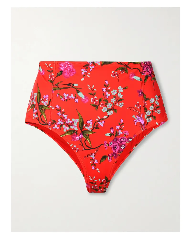Erdem Bikini-höschen Mit Blumenprint - Rot Rot