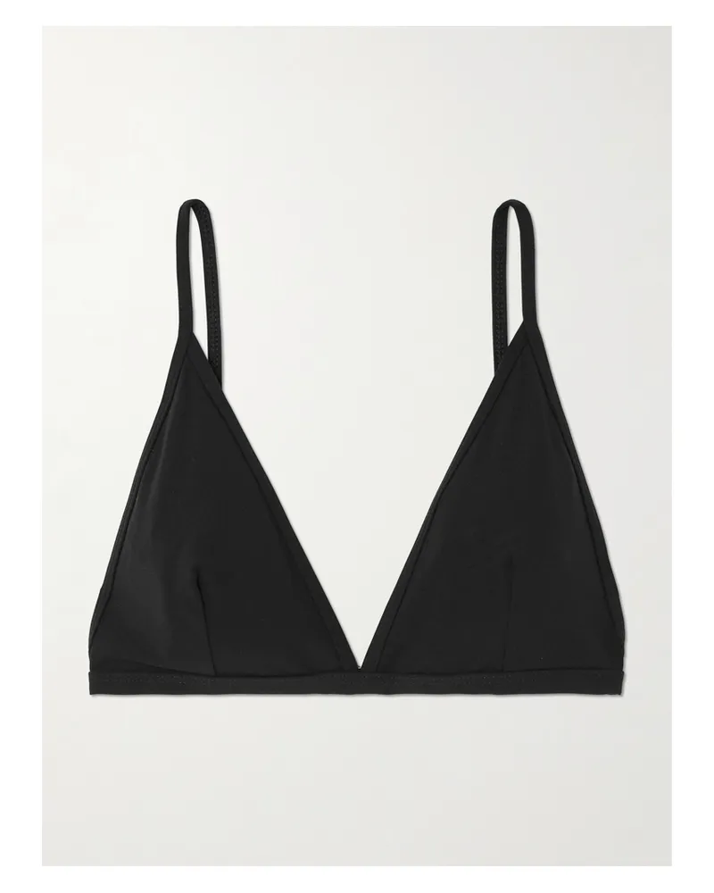 Totême Triangle Bikini Top - Black Black