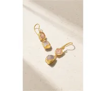 Ohrringe aus 14 Karat  mit Quarz