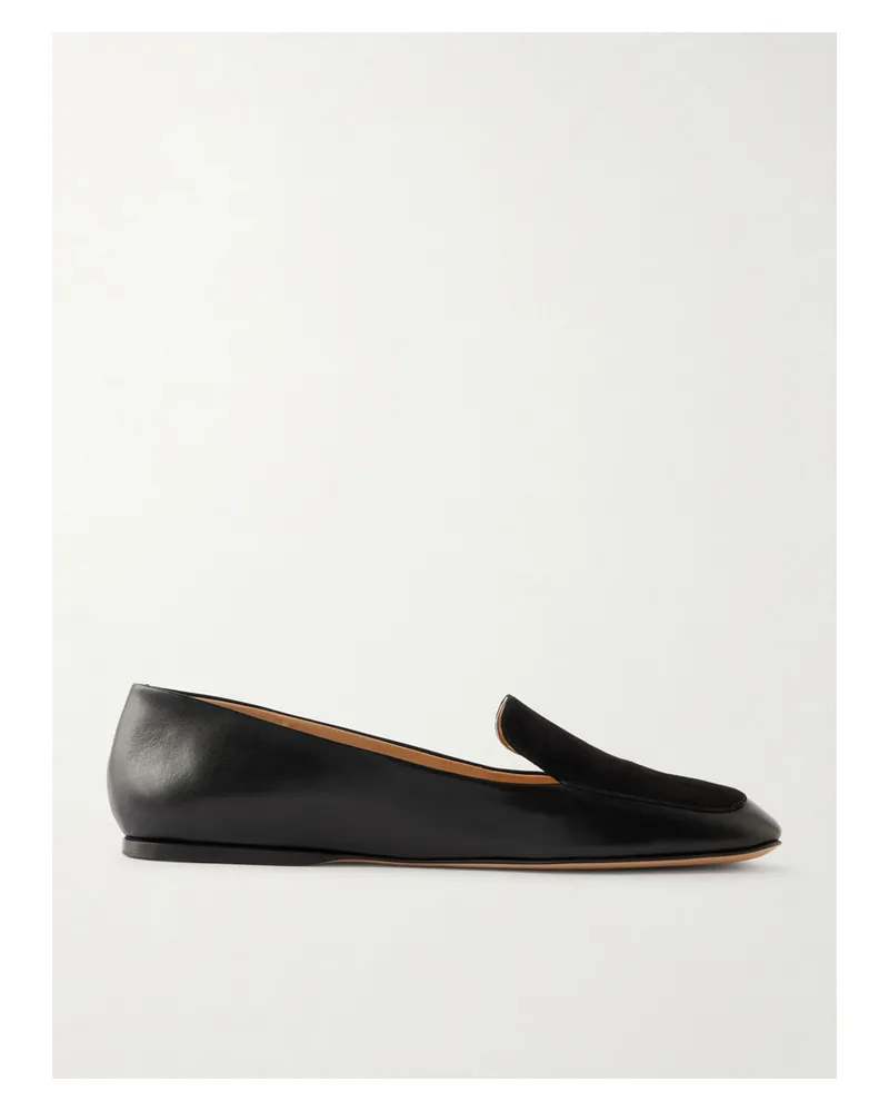 Gabriela Hearst Aveda Loafers Aus Leder Mit Velourslederbesatz - Schwarz Schwarz