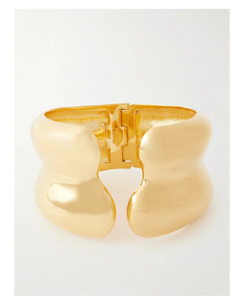 Tom Ford Goldfarbene Armspange Gold