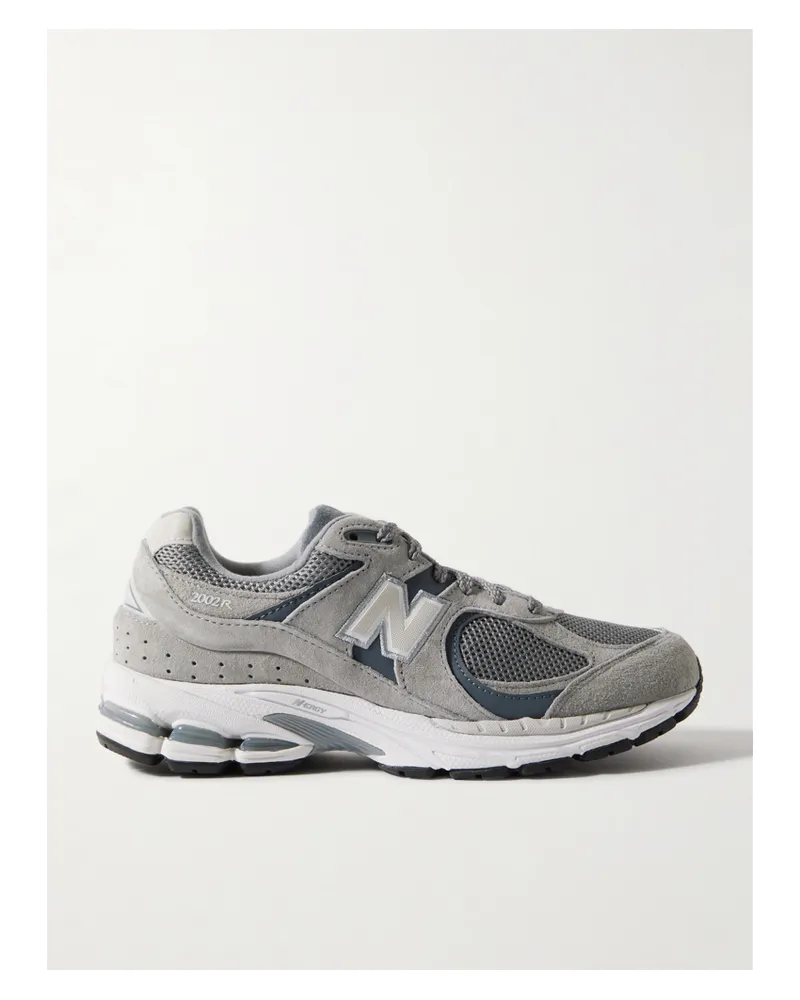 New Balance 2002r Sneakers Aus Mesh Und Veloursleder Mit Lederbesätzen - Grau Grau