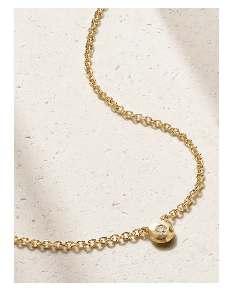 Octavia Elizabeth Nesting Gem Kette Aus 18 Karat Gold Mit Diamanten Gold