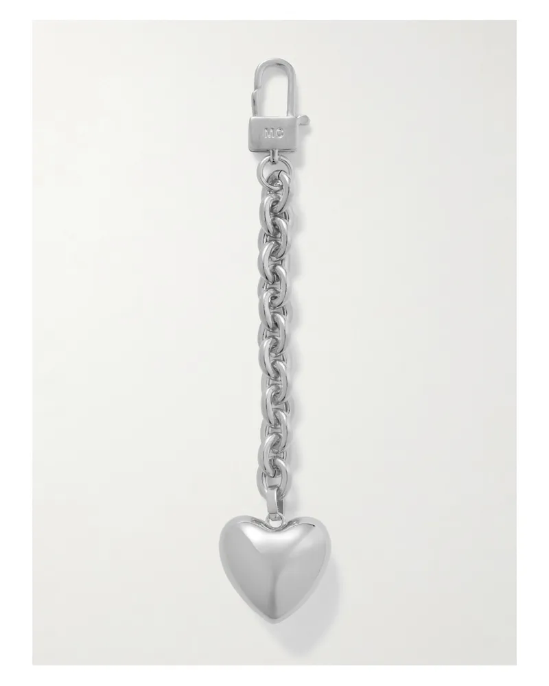 Martha Calvo Heart Taschenanhänger Mit Rhodiumauflage - Silber Silber