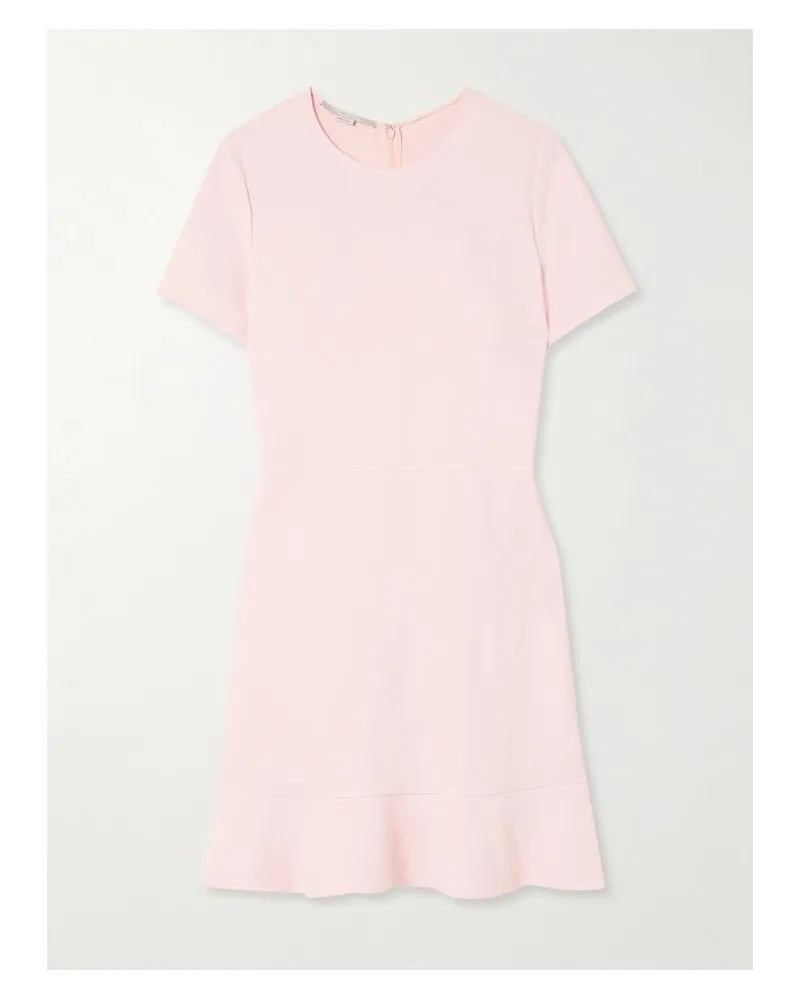 Stella McCartney Minikleid Aus Cady Mit Rüschen - Pink Pink
