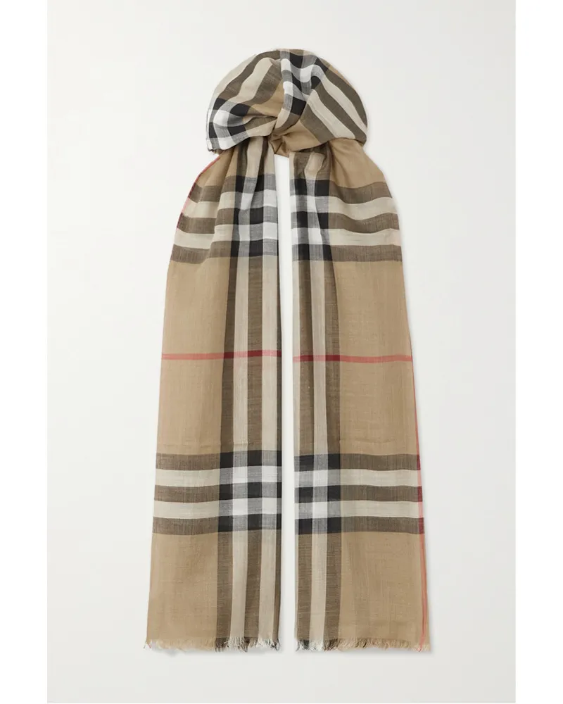 Burberry Schal aus einer Woll-seidenmischung Neutral