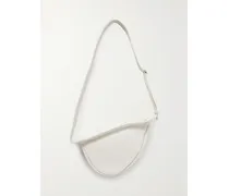 Slouchy Banana Small Textured-leather Shoulder Bag - White