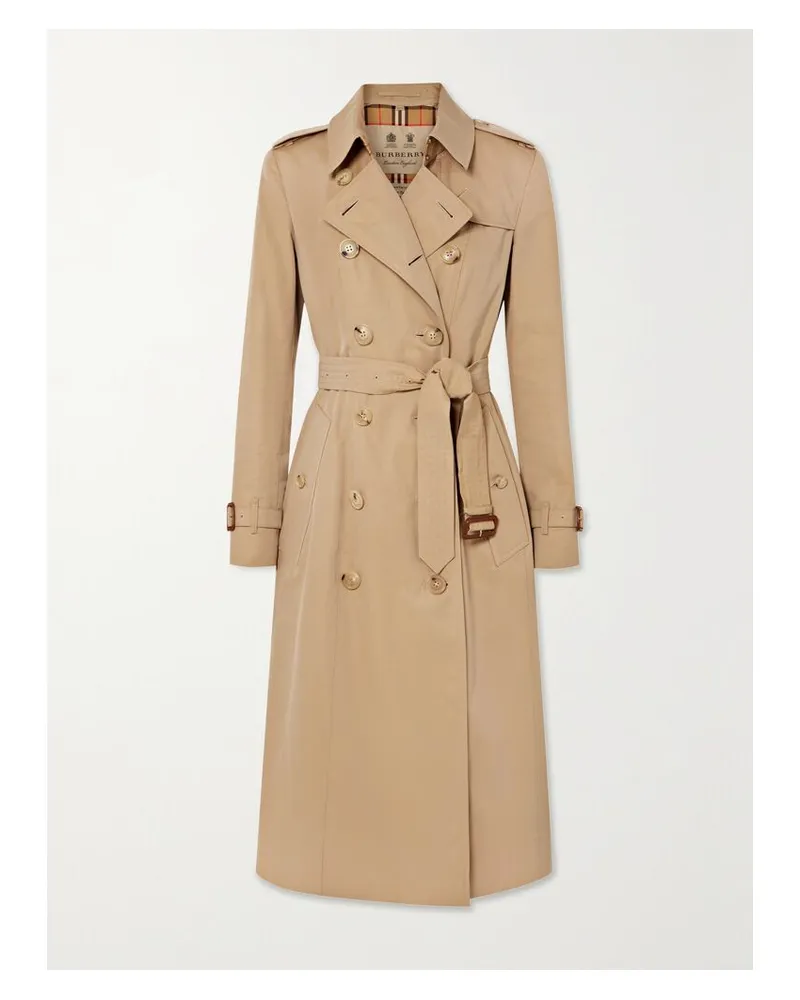 Burberry Chelsea Long Trenchcoat Aus Biobaumwollgabardine - Neutral Neutral