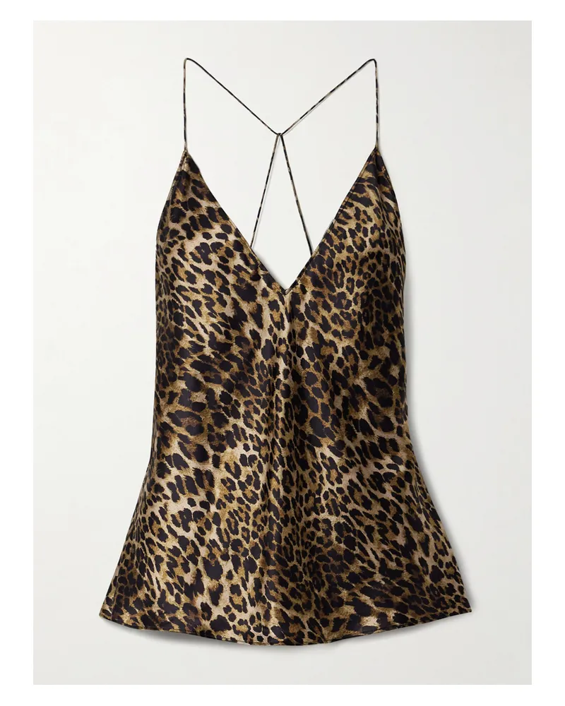 Nili Lotan Emile Top Aus Seide Mit Leopardenprint - Animal-Print Animal-print