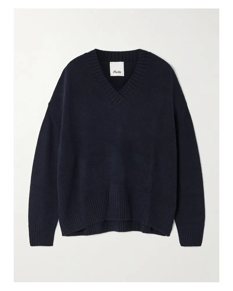 ALLUDE Kaschmirpullover - Blau Blau