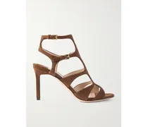 Paradise Sandalen Aus Veloursleder Mit Cut-outs - Braun