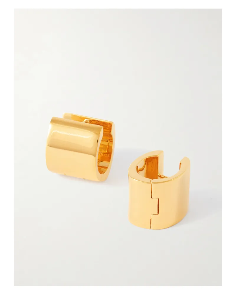 Totême Petite Signature Creolen Aus Recyceltem Vergoldetem Messing Gold