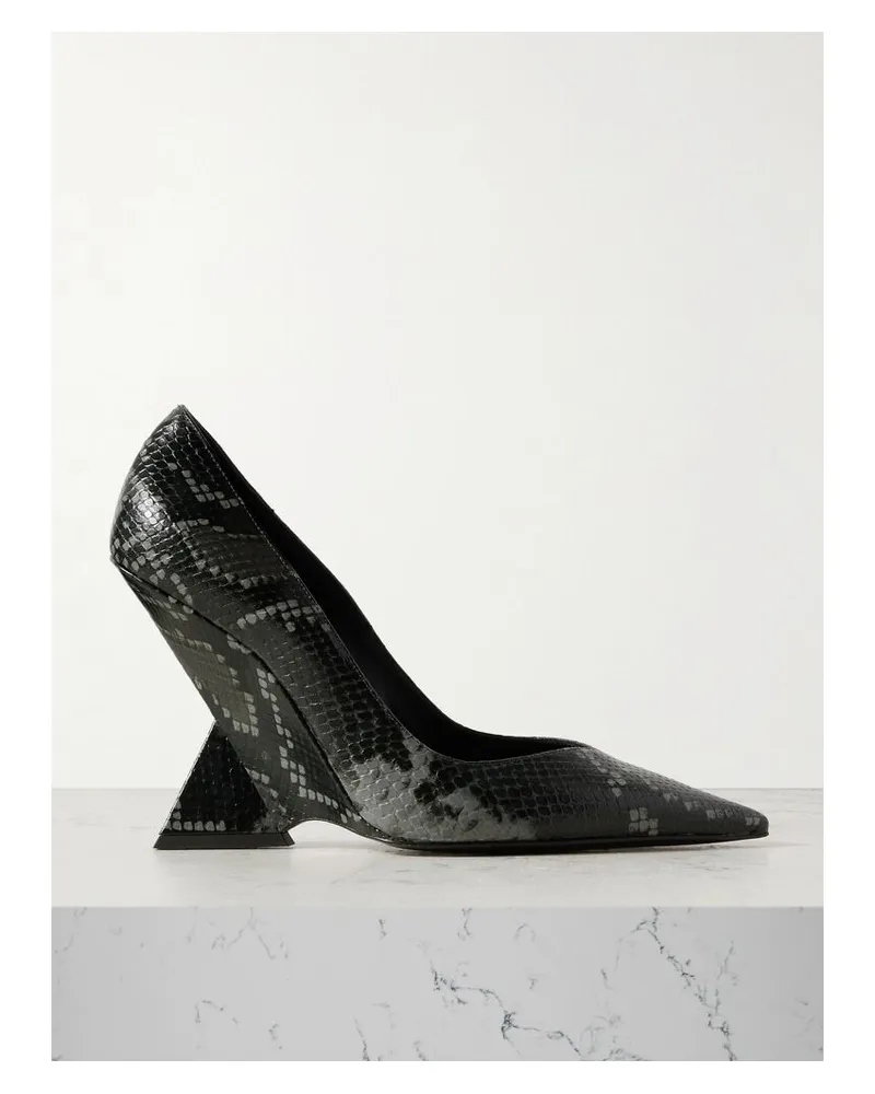 ATTICO Cheope Pumps Aus Leder Mit Schlangeneffekt - Animal-Print Animal-print