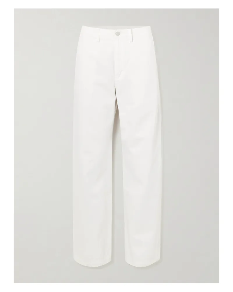 AGOLDE Maria Mcmanus Mid-rise Wide-leg Jeans - White White