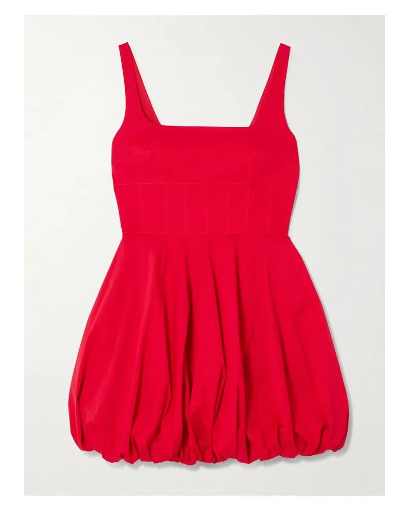 EMILIA WICKSTEAD Annabelle Minikleid Aus Popeline Aus Einer Baumwollmischung - Rot Rot