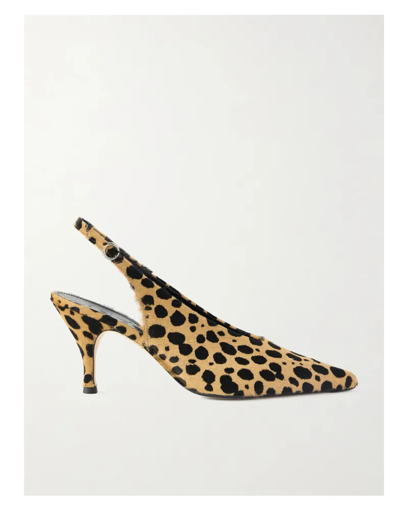 aeyde Carla Leopard-print Calf Hair Pumps - Animal print Animal