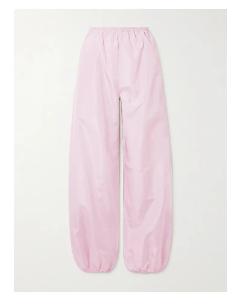 Alaïa Jogginghose Aus Seidentaft - Pink Pink