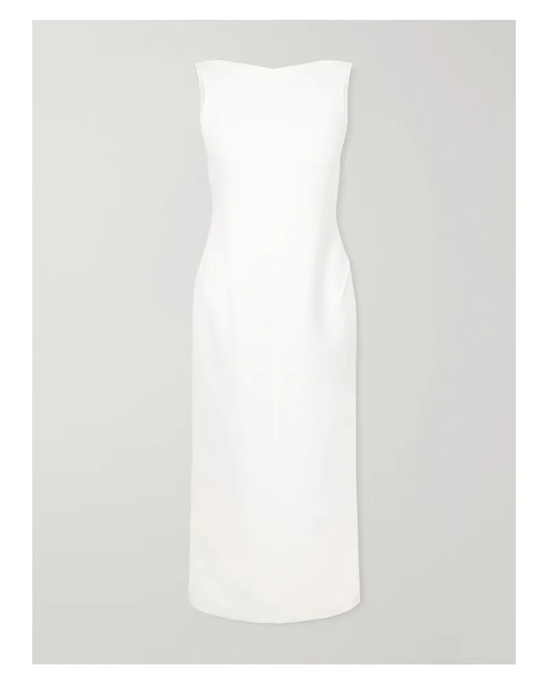 Maticevski Fervor Woven Midi Dress - White White