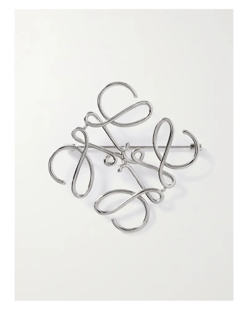 Loewe Silver-tone Brooch Silver