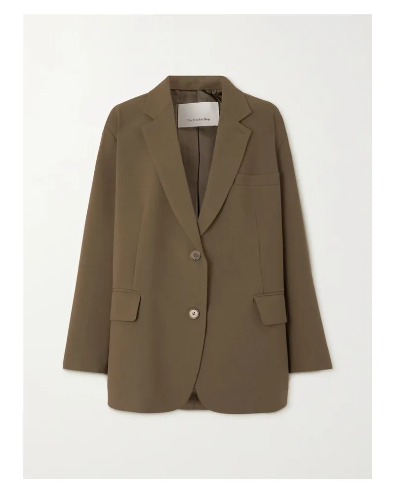 FRANKIE Shop Bea Blazer Aus Crêpe - Braun Braun