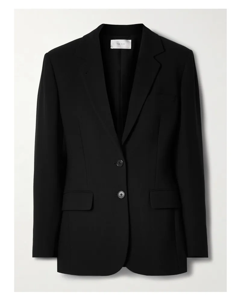 The Row Linda Blazer Aus Woll-twill - Schwarz Schwarz