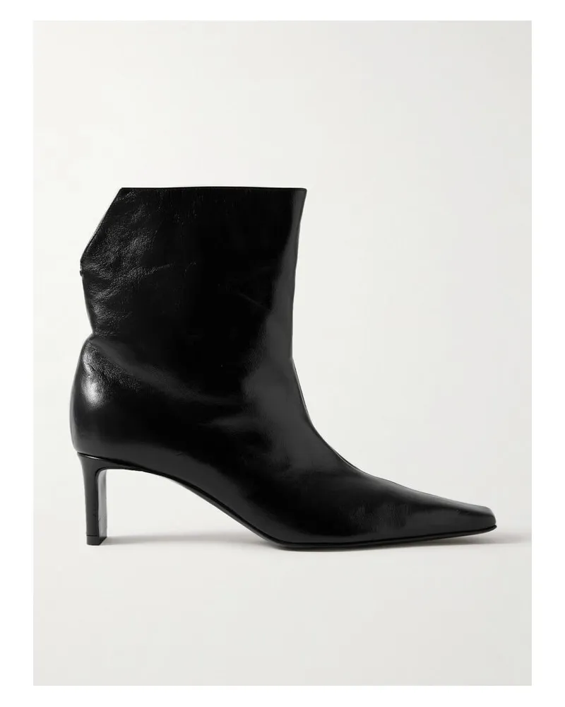 KHAITE Ona Ankle Boots Aus Leder - Schwarz Schwarz