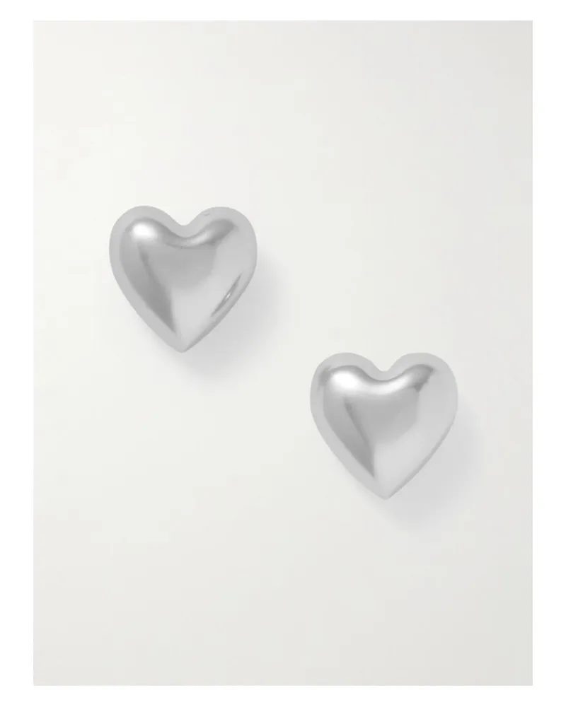 Roxanne Assoulin Heart & Soul Silberfarbene Ohrringe Silber