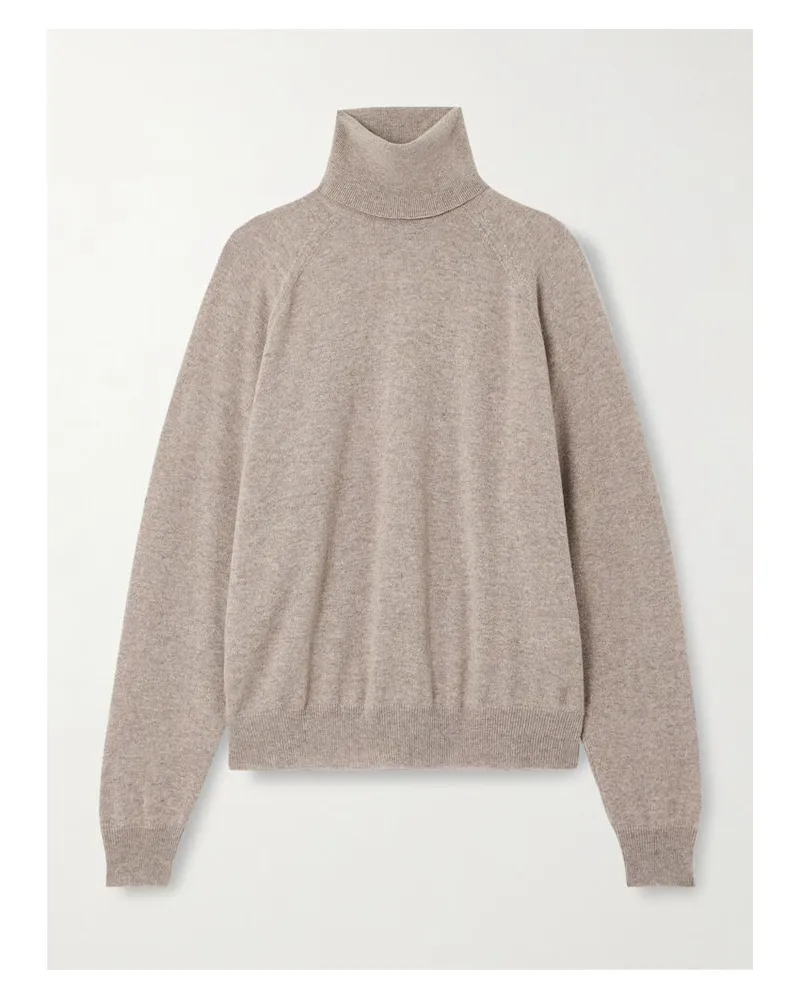 Saint Laurent Rollkragenpullover Aus Kaschmir - Neutral Neutral