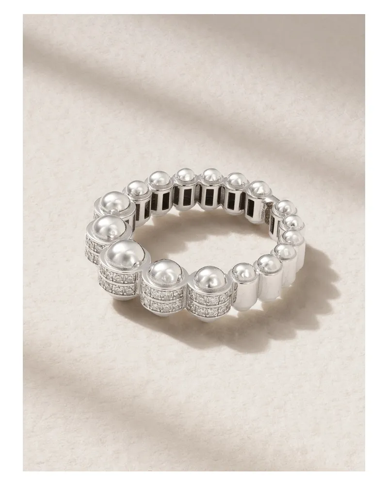 L’Atelier Nawbar The Atom 18-karat White Gold Ring - Silver Silver