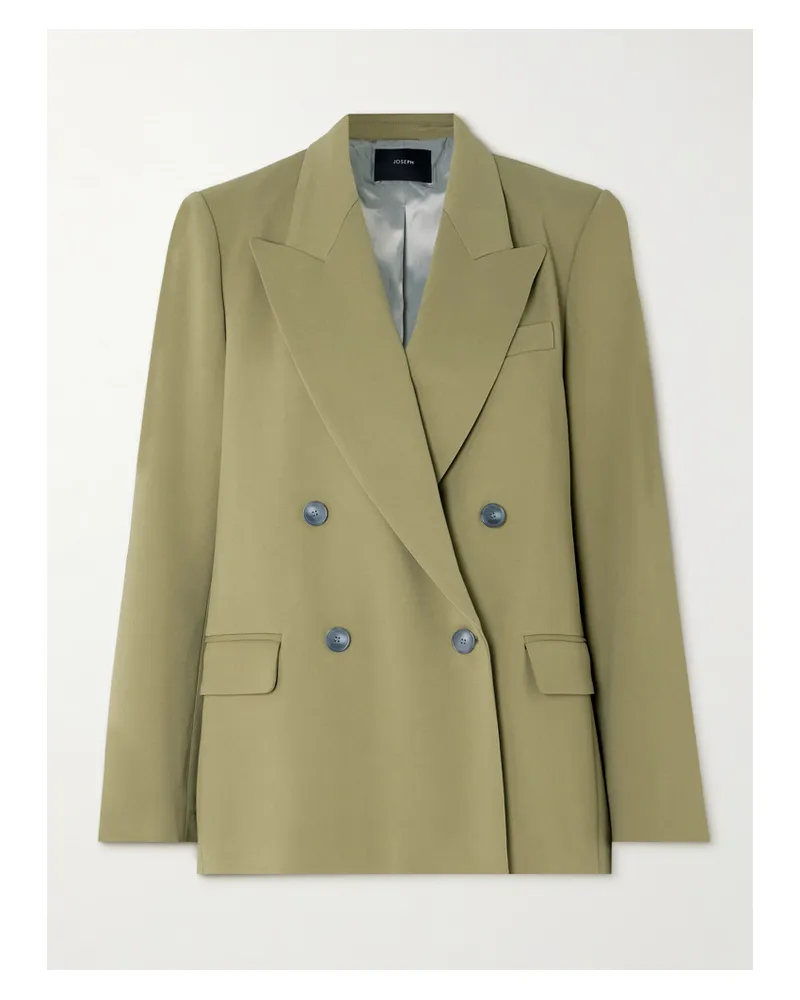 Joseph Jaden Doppelreihiger Blazer Aus Cady - Grün Grün