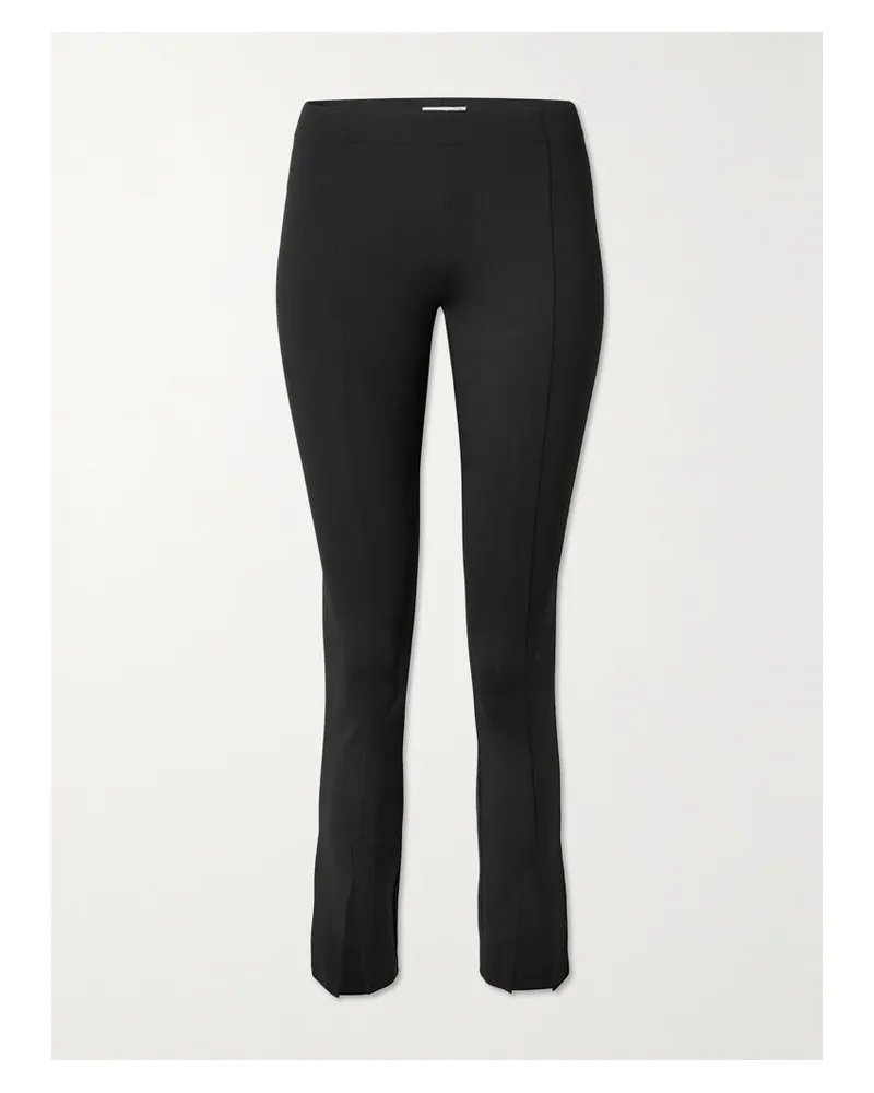 The Row Thilde Hose Mit Schmalem Bein Aus Stretch-scuba - Schwarz Schwarz
