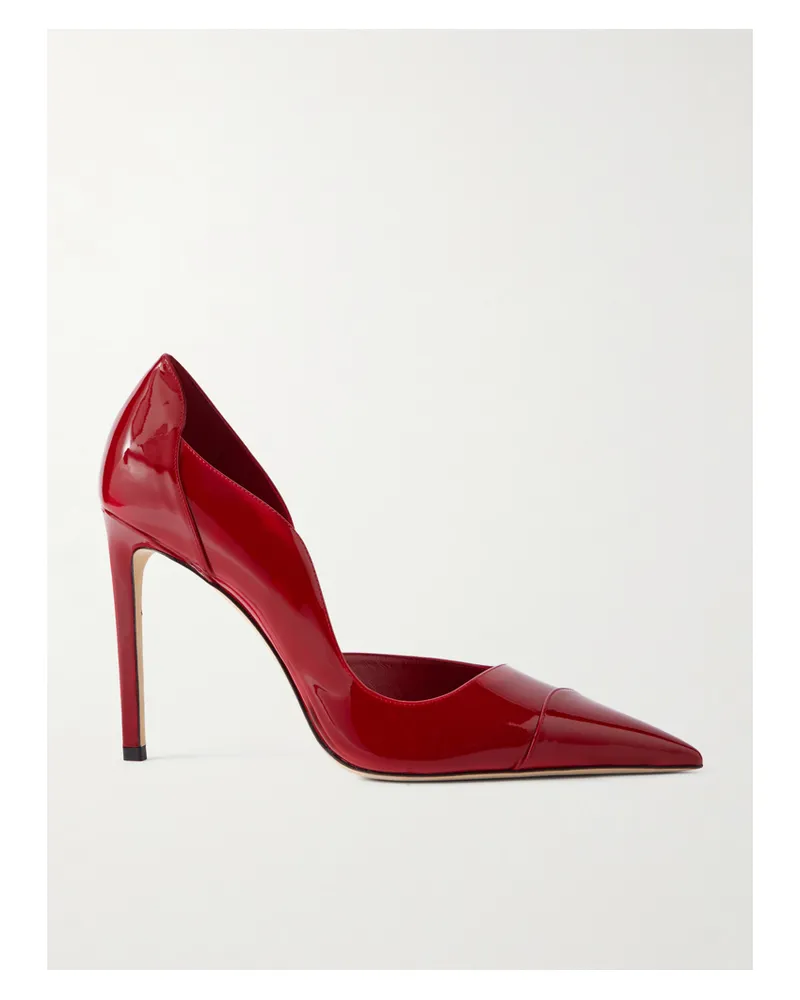 Jimmy Choo Brigitte 100 Pumps Aus Lackleder - Rot Rot