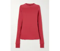 Moncler Girder Appliquéd Cotton-jersey T-shirt - Red