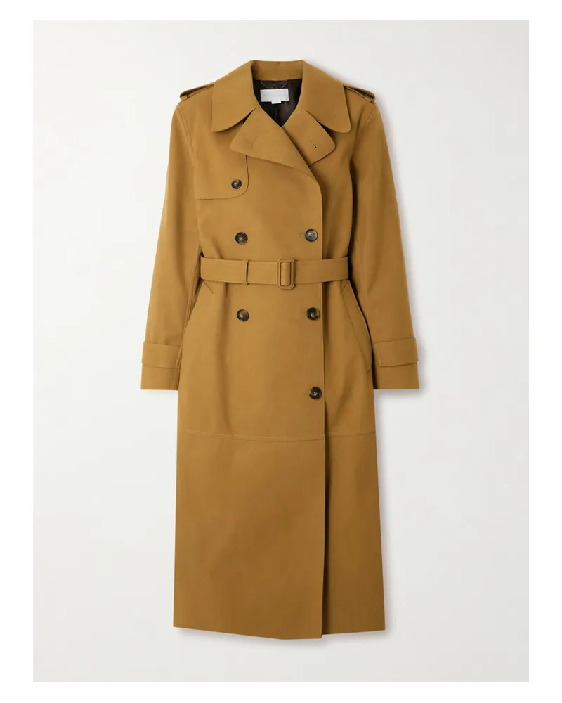 Stella McCartney Doppelreihiger Oversized-trenchcoat Aus Gebürstetem Material - Braun Braun