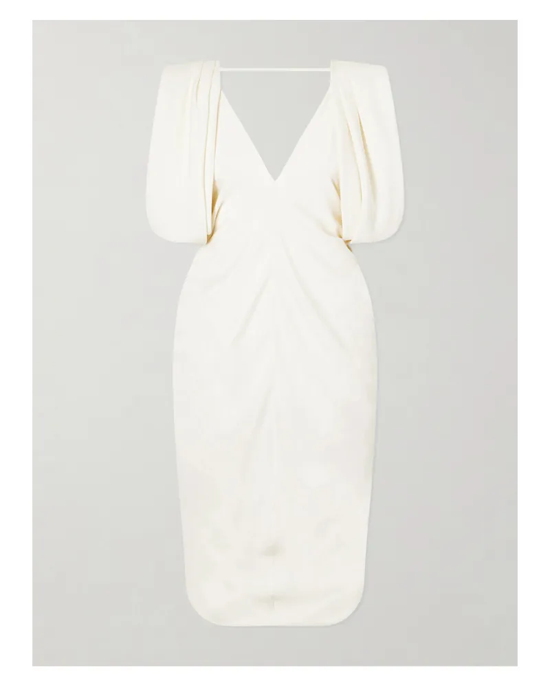 Versace Silk Crepe Cocktail Dress - Neutrals Neutrals