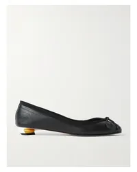 Alexander McQueen Ballerinas aus Leder Schwarz