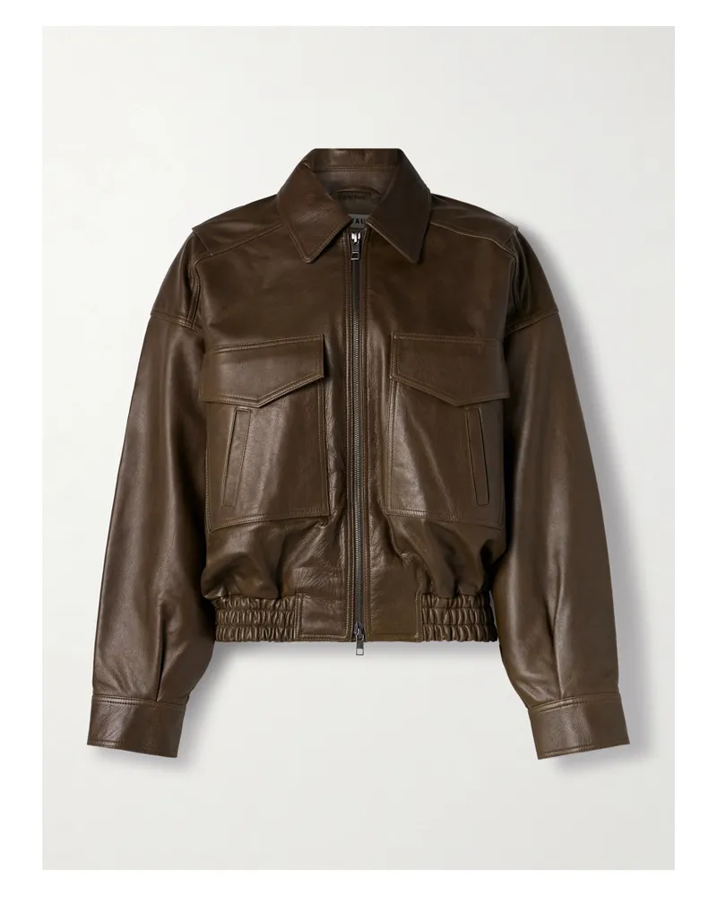 STAUD Eugene Jacke Aus Leder - Braun Braun