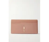 Bettina Patent-leather Clutch - Pink