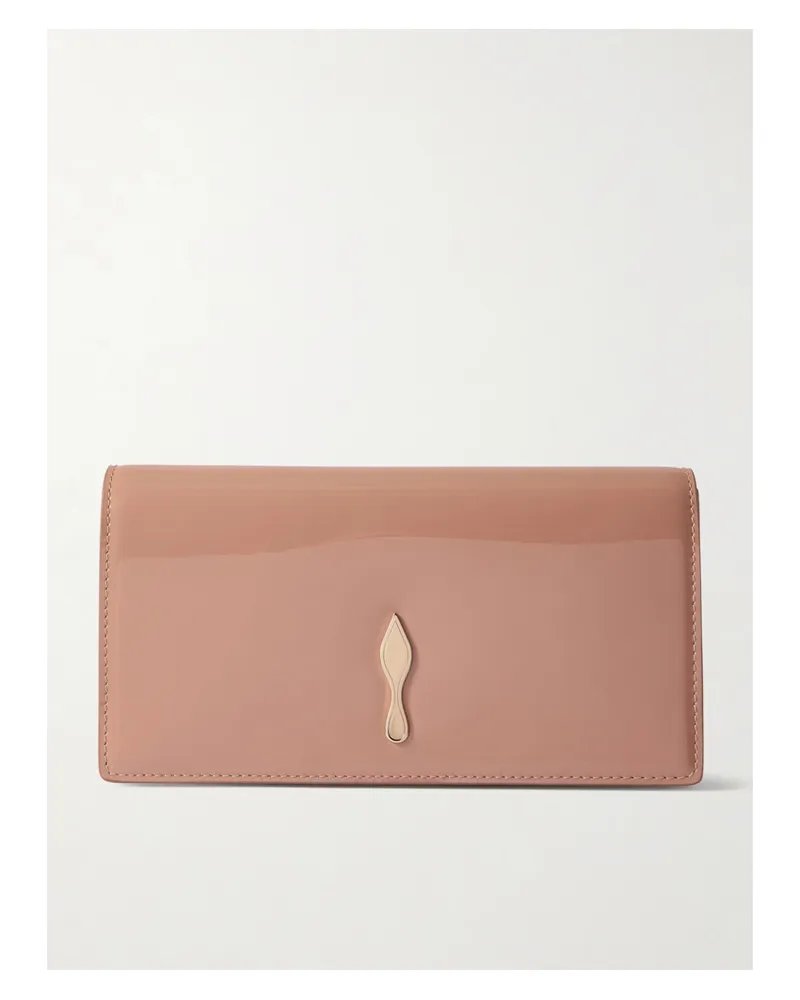 Christian Louboutin Bettina Patent-leather Clutch - Pink Pink