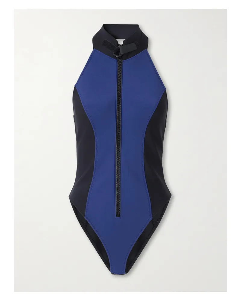 Lisa Marie Fernandez The Lisa Marie Rückenfreier Badeanzug Aus Neopren - Blau Blau