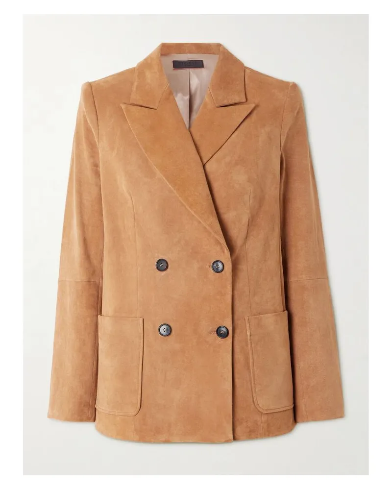 Stouls Jones Doppelreihiger Blazer Aus Veloursleder - Braun Braun