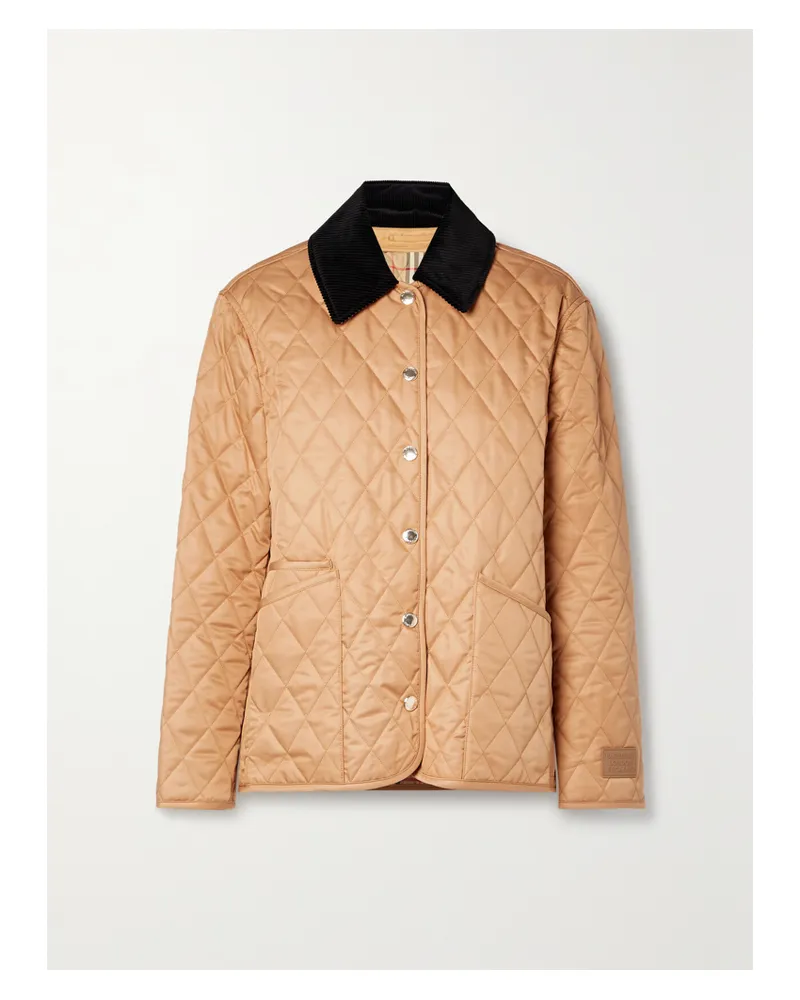 Burberry Steppjacke Aus Shell Mit Cordbesatz - Braun Braun