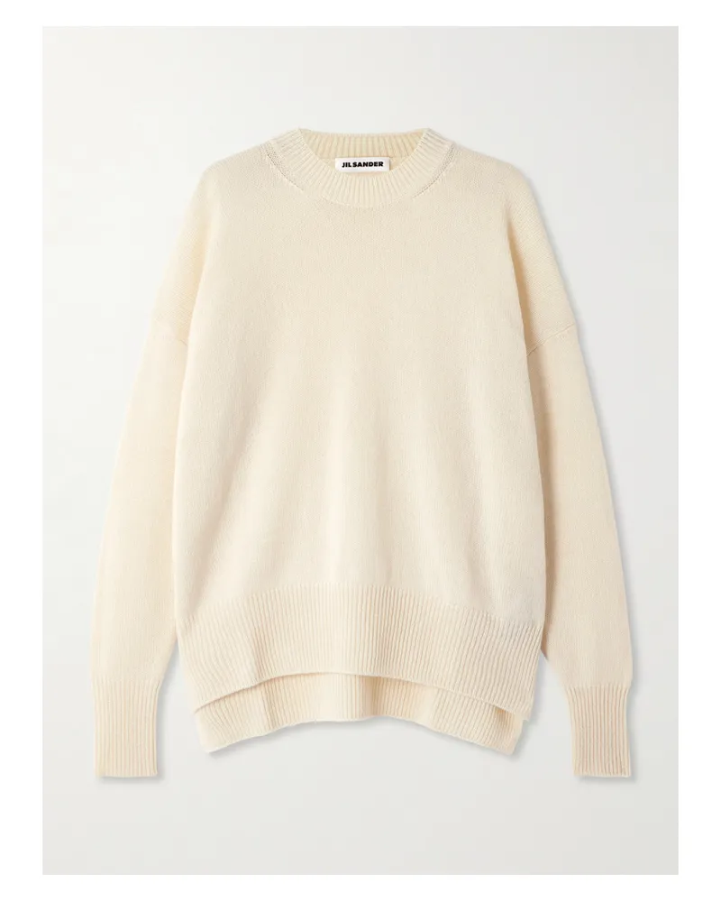 Jil Sander Wollpullover - Wollweiß Wollweiß