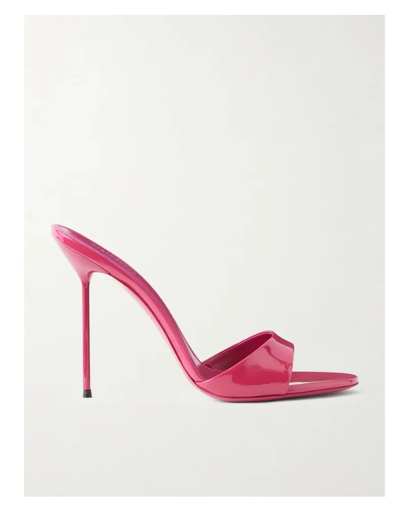 Paris Texas Lidia Patent-leather Mules - Pink Pink