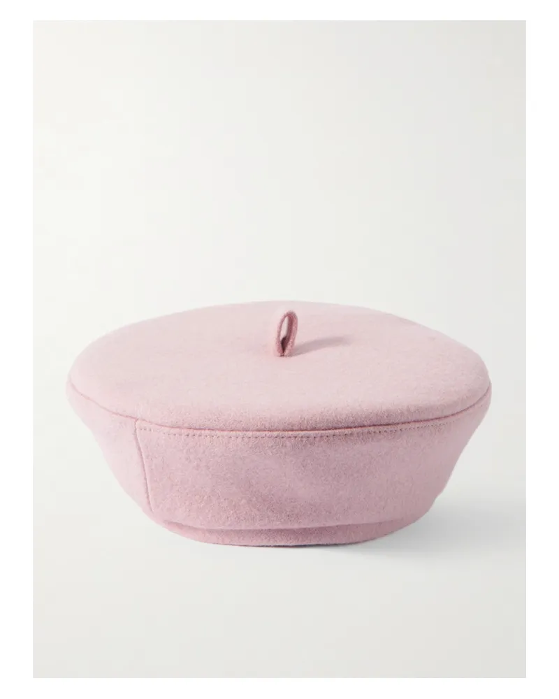 RUSLAN BAGINSKIY Barett Aus Einer Wollmischung - Pink Pink
