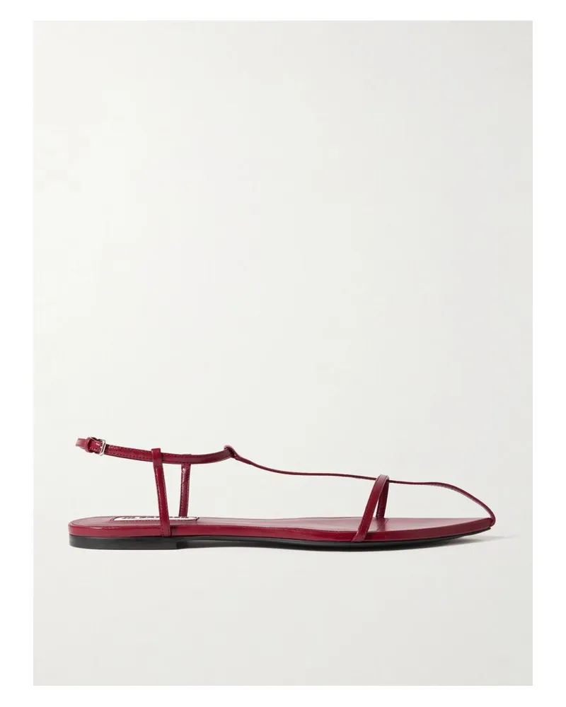 Jil Sander Sandalen Aus Leder - Rot Rot