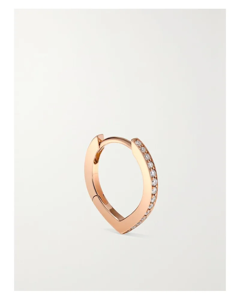 Repossi Antifer Einzelne Creole Aus 18 Karat Roségold Mit Diamanten Gold