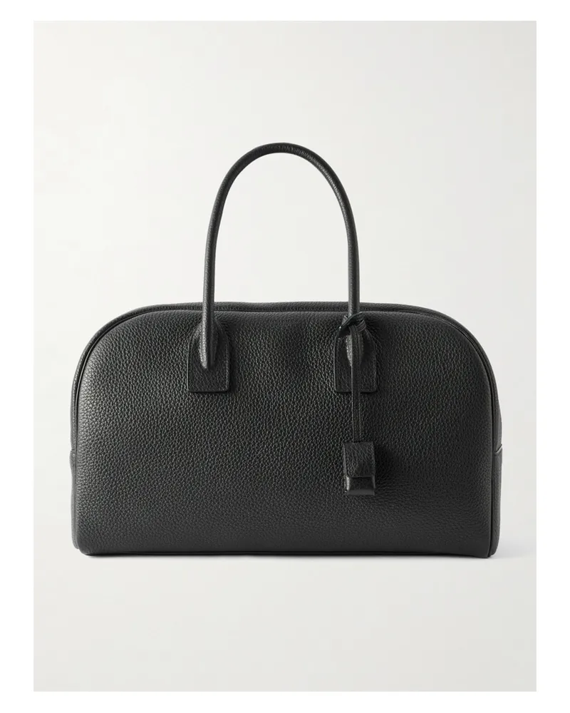 Saint Laurent Boston Textured-leather Tote - Black Black