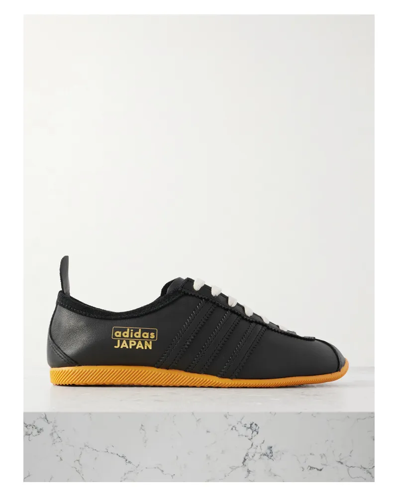 adidas Japan Sneakers Aus Leder Mit Velourslederbesätzen - Schwarz Schwarz